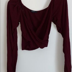 Low cut flirty crop top